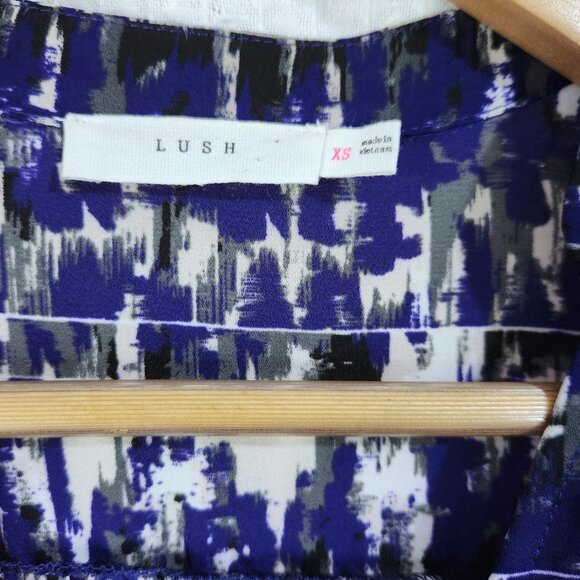 Women's Dress Size XS Long Sleeve V-Neck Faux Wrap Lined Dress - Picture 6 of 12